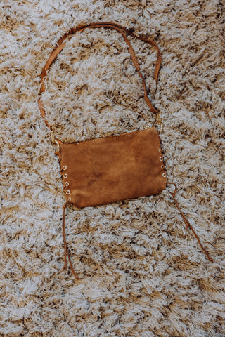 Verony Suede Bag - Cognac