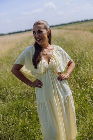 Juliette Dress - Butter Yellow