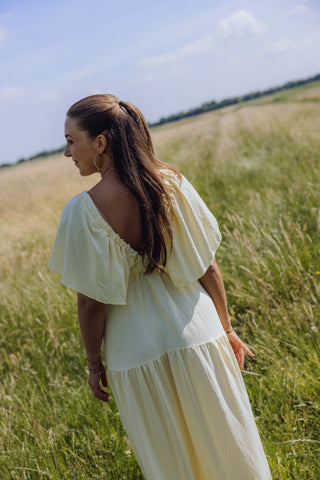 Juliette Dress - Butter Yellow