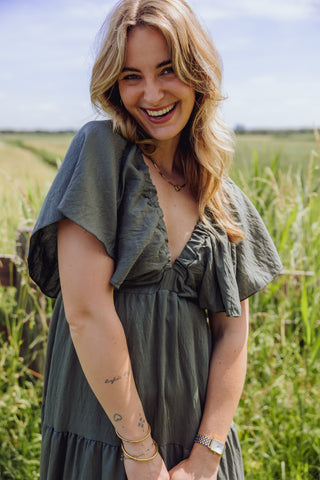 Juliette Dress - Army