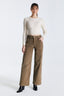 COJ - Lulu Cord Wide Leg Jeans - Beige