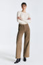 COJ - Lulu Cord Wide Leg Jeans - Beige