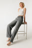 COJ - Lulu Wide Leg Jeans - Grey VT