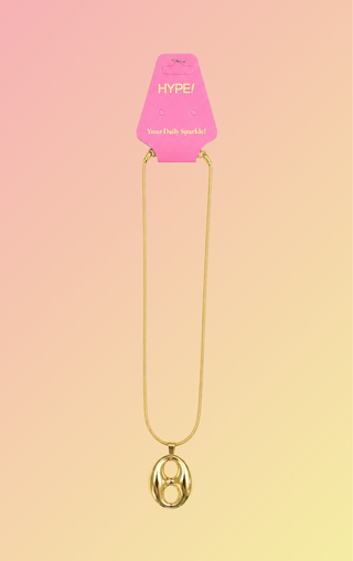Coffee Bean Necklace - Goud