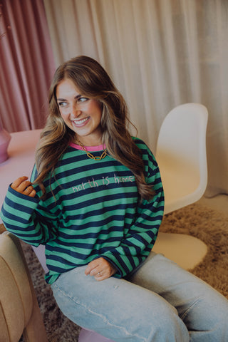 North Longsleeve - Groen/Navy