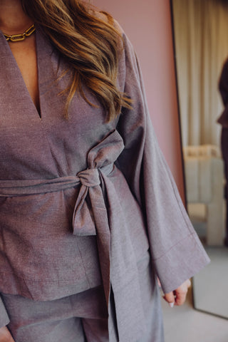 Amaya Blouse - Aubergine