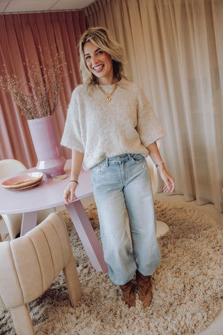 Kelly Barrel Jeans - Washed Blue