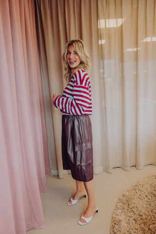 Abby Bermuda Short - Bordeaux