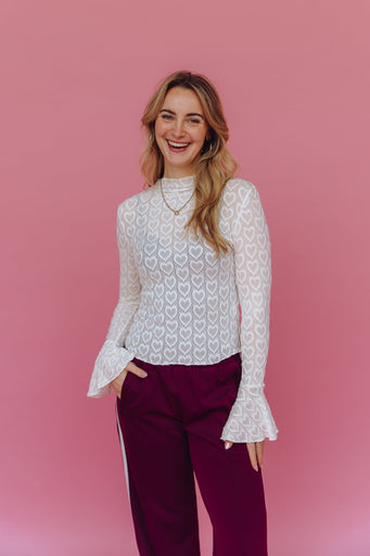 Adele Lace Top - Off White