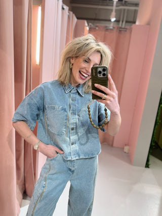 Adeline Blouse - Light Blue