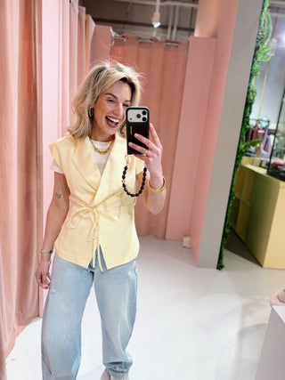 Alyssa Gilet - Geel