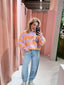 Amber Knit - Lila/Oranje