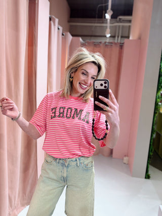 Amore Tee - Roze