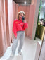 Amour Club Sweater - Neon Roze