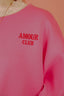 Amour Club Sweater - Roze
