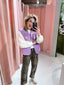 Amy Teddy Gilet - Paars