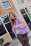 Amber Knit - Lila/Oranje