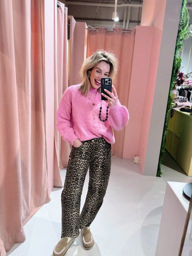 Barrel Jeans - Leopard