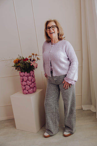 Bella Wide-leg Jeans - Grijs