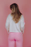 Bente Longsleeve - Wit/Roze
