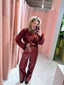 Bibi PU Pants - Bordeaux