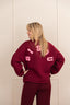 Bisou Sweater - Bordeaux