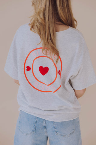 Bisous Tee - Grijs