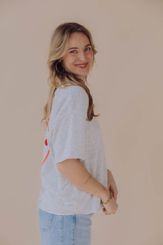 Bisous Tee - Grijs