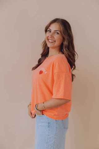 Bisous Tee - Peach