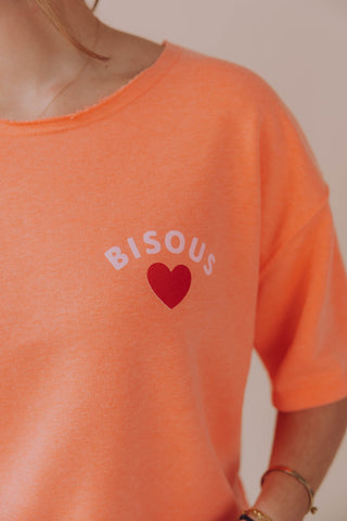 Bisous Tee - Peach