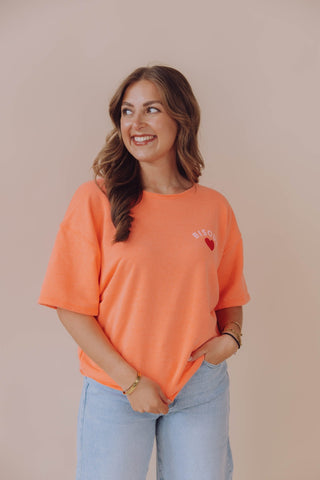 Bisous Tee - Peach