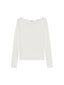 Boatneck Rib Longsleeve - Off White