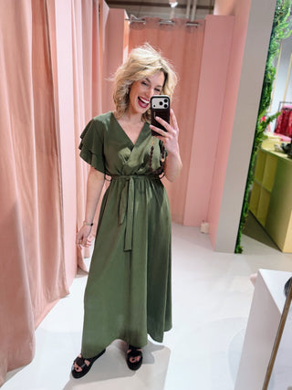 Bodine Dress - Donkergroen