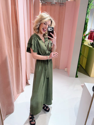 Bodine Dress - Donkergroen