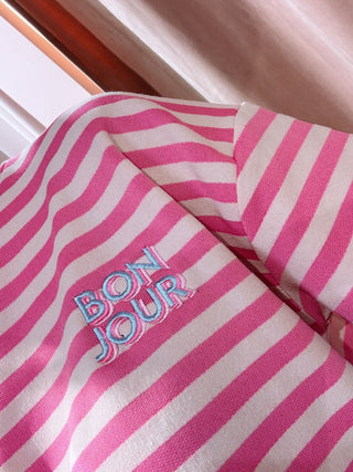 Bonjour Tee - Roze
