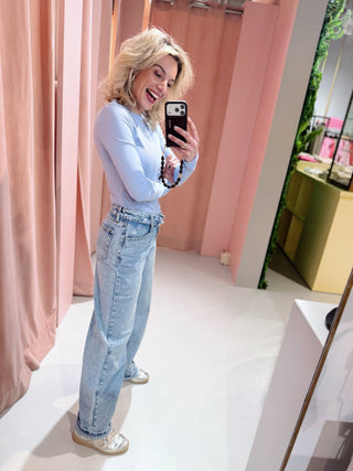 Caitlyn Barrel Jeans - Blauw
