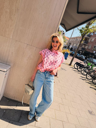 Caitlyn Barrel Jeans - Blauw