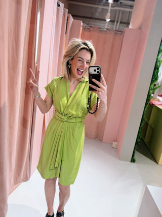 Camiel Dress - Lime