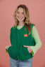 Carmen Teddy Gilet - Groen