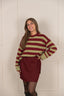 Caro Skirt - Bordeaux