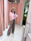 Celine Pants - Leopard/Roze