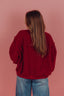 Channah Teddy Sweater - Bordeaux