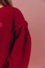 Channah Teddy Sweater - Bordeaux