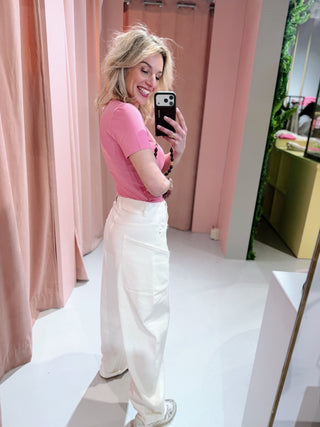Chloe Balloon Jeans - Off White