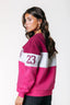 Colour Block Sweater - Roze