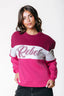 Colour Block Sweater - Roze