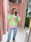 Creme Sweater - Groen