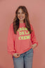 Creme Sweater - Roze