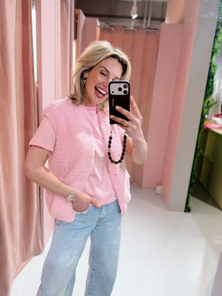 Dagmar Gilet - Roze