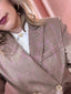 Dani Check Blazer - Magenta
